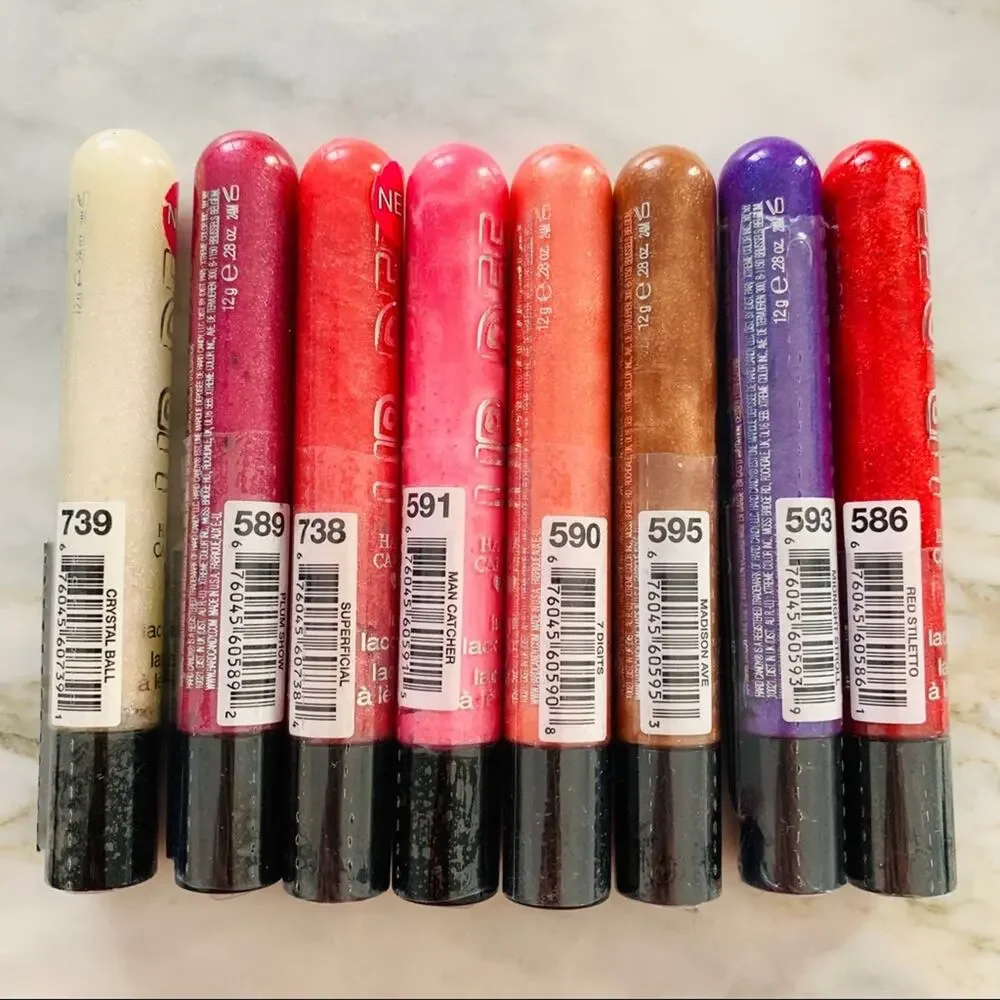 Lot of 8 Hard Candy Lip Def High Pigment Lip Gloss Assorted Colors
